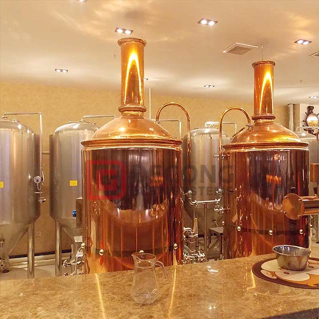 10HL Red Copper Beer Produktionsutrustning Lyxbryggeri till salu