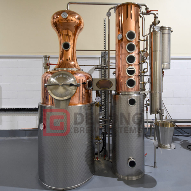 200L professionell skräddarsydd kopparvodka Gin destillerimaskin destilleringsutrustning