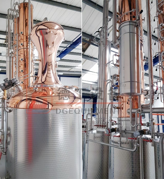 200gal destilleriutrustning Koppardestilleringsutrustning Professionell kinesisk tillverkare med fermenterare till salu