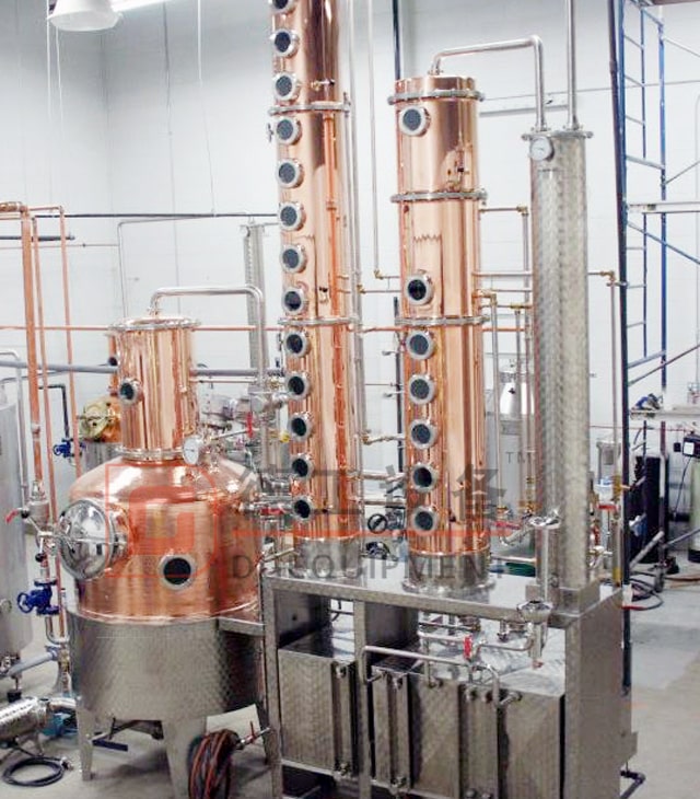 300L 500L 1000L Koppardestilleriutrustning anpassat destilleri för Gin Whisky Rum