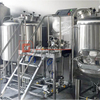 Volym 700L 3-kärl ölbryggningssystem Bryggeri med ånguppvärmning för öltillverkning till salu