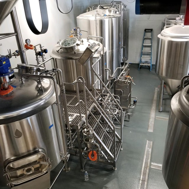 Tyskland TUV-certifierad överlägsen kvalitet för livsmedelskvalitet rostfritt stål ölbryggningsutrustning mikrobryggeri 100L-2000L