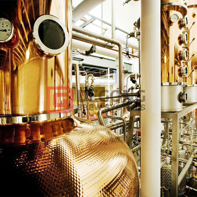 1000L Industriell destillationsutrustning alkoholproduktionslinje med Whiskyvodka-destilleriutrustning