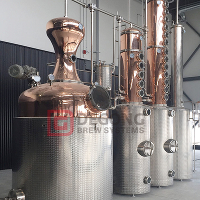 Hot Sale 1500L 396 Gallon Copper Alcohol Vodka Distillery Machine till salu