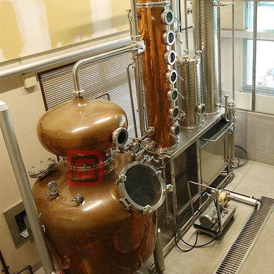 Kopparalkohol Vin Etanol Whisky Brandy Rom Vodka Gin Destilleringsutrustning